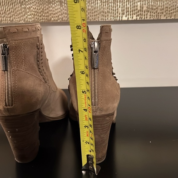 Vince Camuto FRETZIA Perforated Suede Leather Ankle Booties - Picture 9 of 9